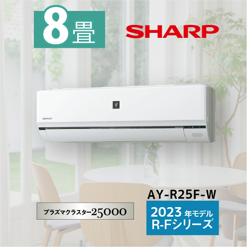 プラズマクラスター25000「スタンダードモデル 」[ホワイト系]主に8畳AY-R25F-W