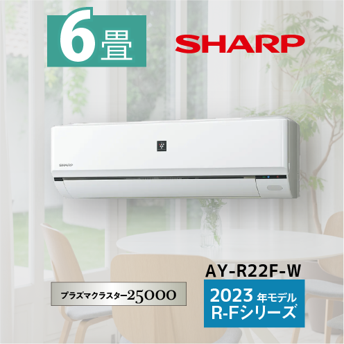 プラズマクラスター25000「スタンダードモデル 」[ホワイト系]主に6畳AY-R22F-W